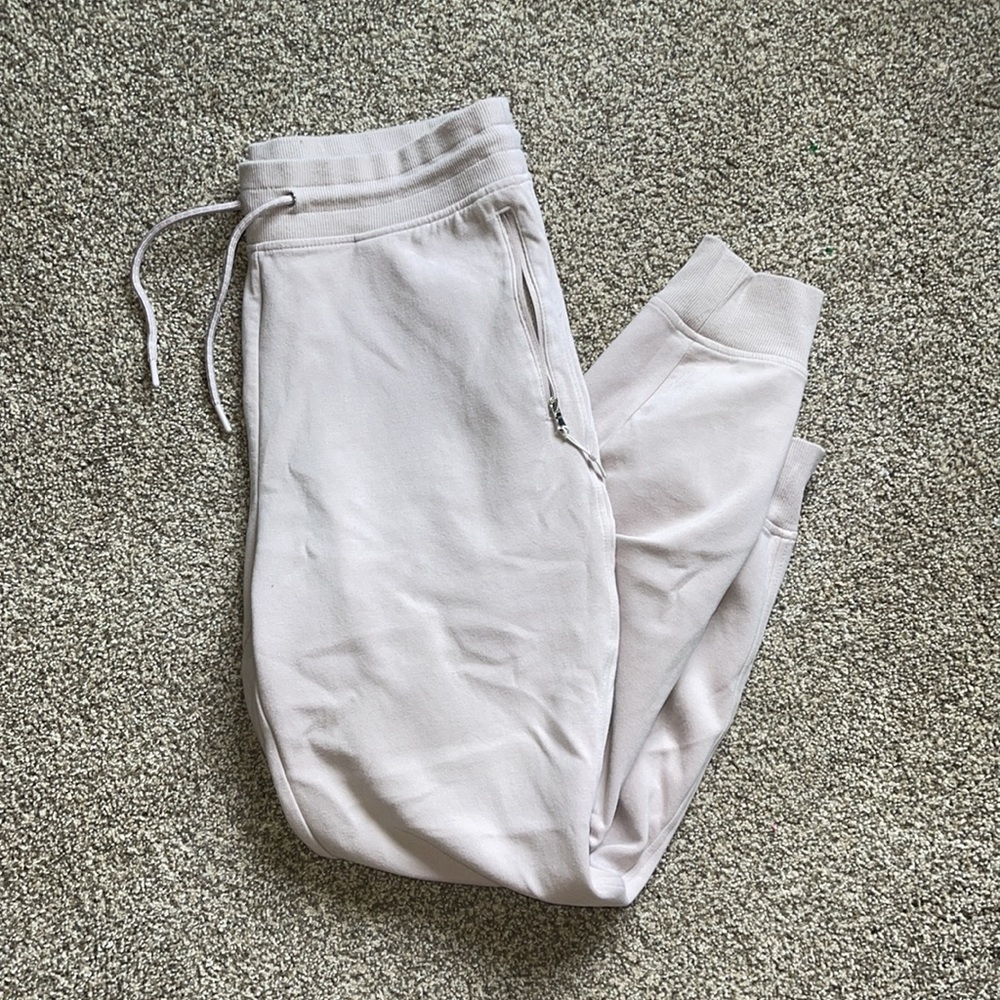 High rise light pink sweatpants